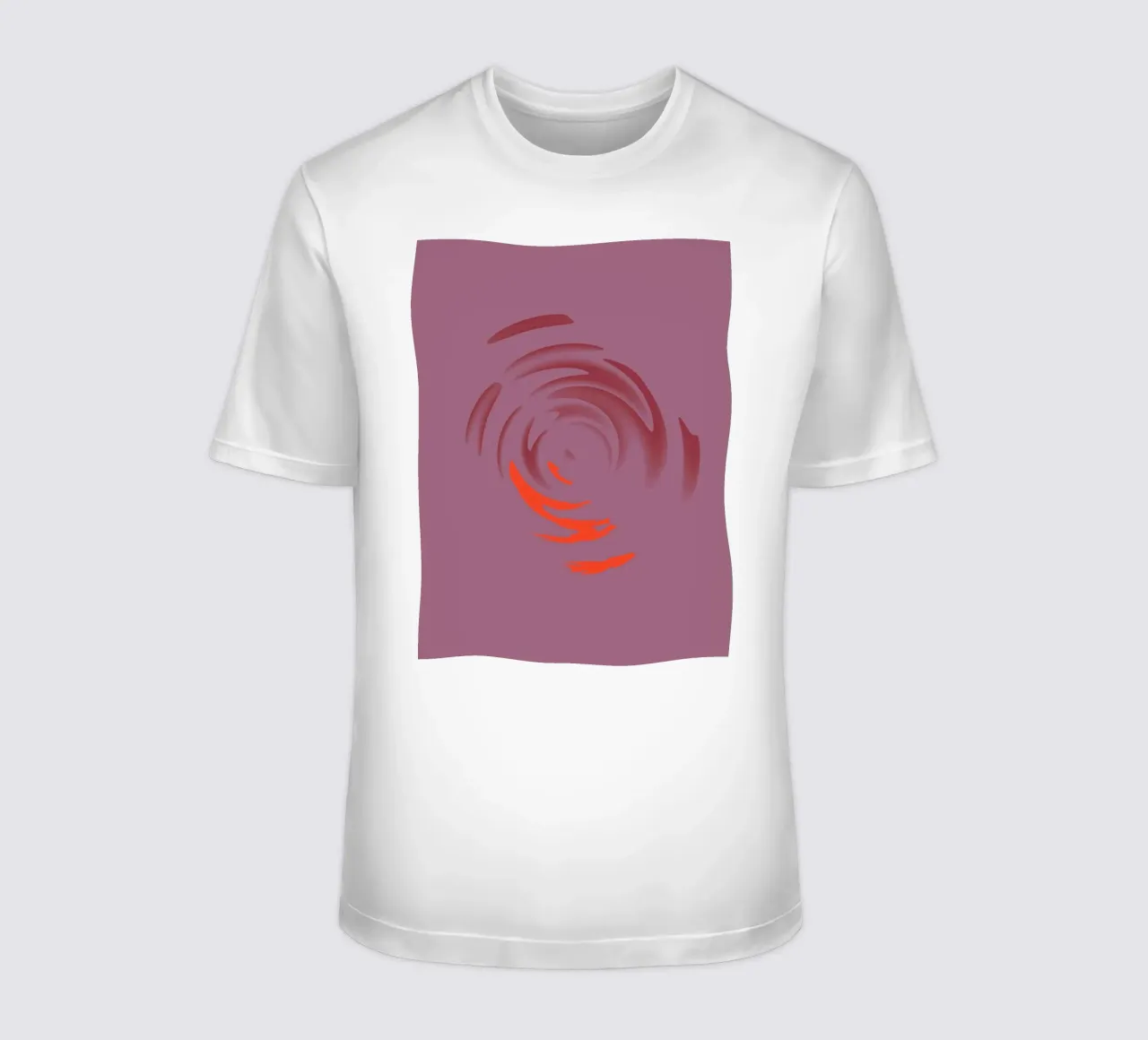 Abstract dynamic pink round circle pattern t-shirt by Something for you