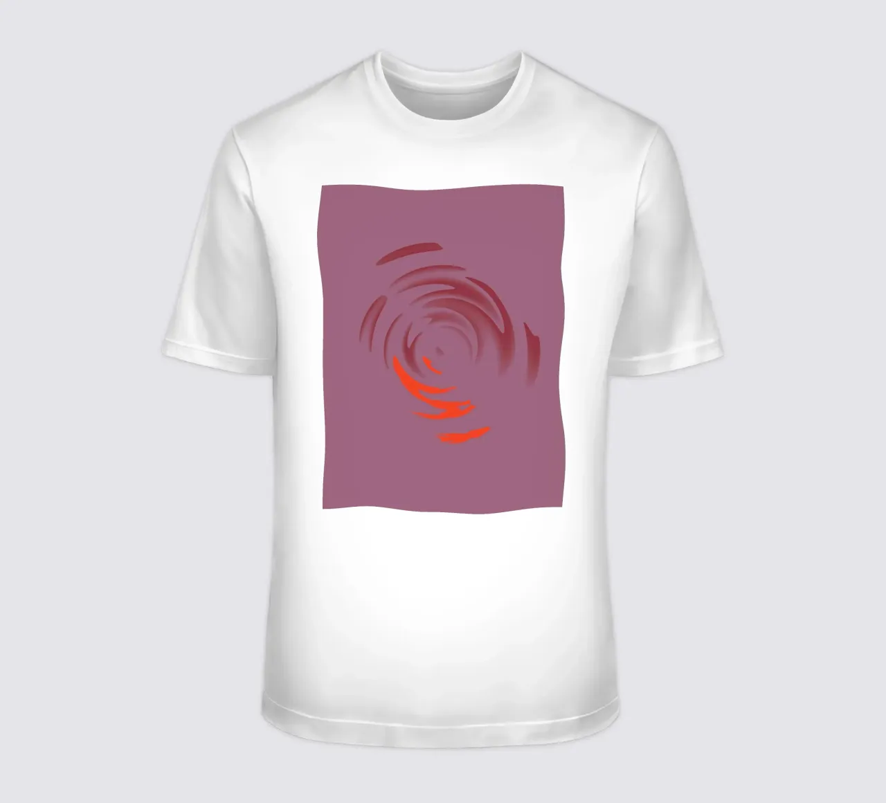 Abstraktes dynamisches pinkes rundes Kreis Muster T-Shirt von Something for you