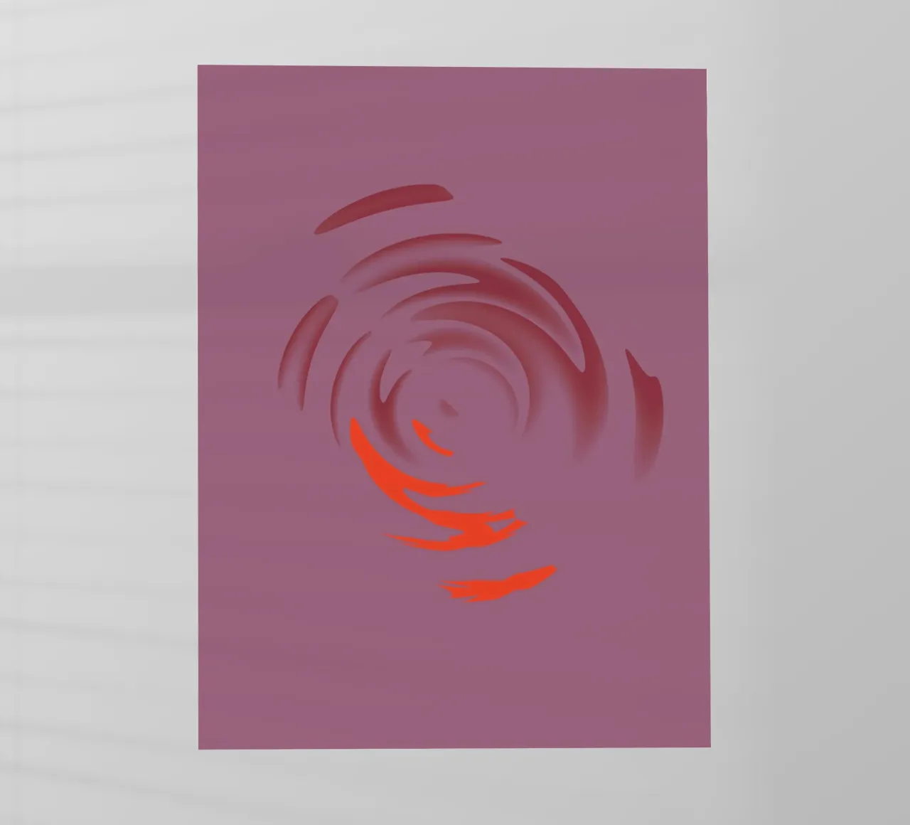 Abstract dynamic pink round circle pattern backlit film by Something for you
