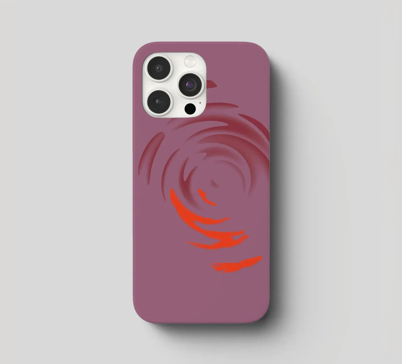 Abstract dynamic pink round circle pattern iphone case by Something for you