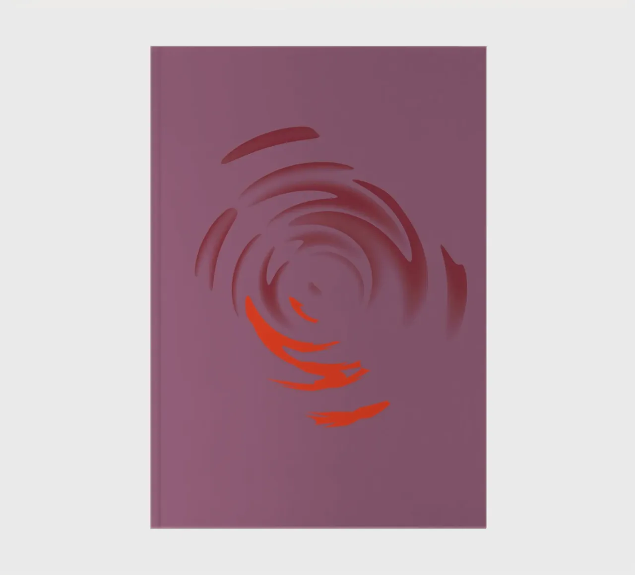 Abstraktes dynamisches pinkes rundes Kreis Muster Notizbuch von Something for you