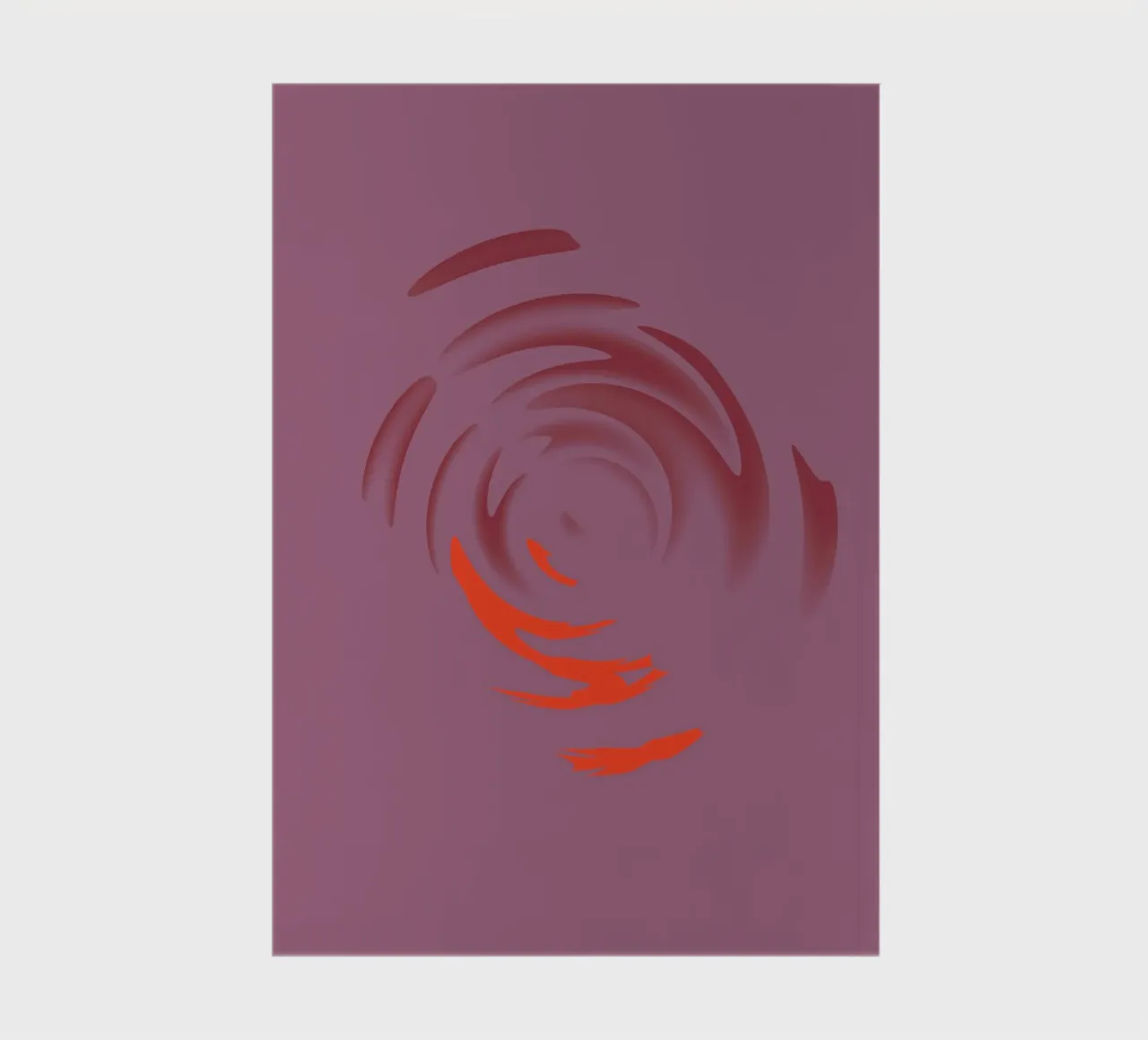 Abstraktes dynamisches pinkes rundes Kreis Muster Notizbuch von Something for you