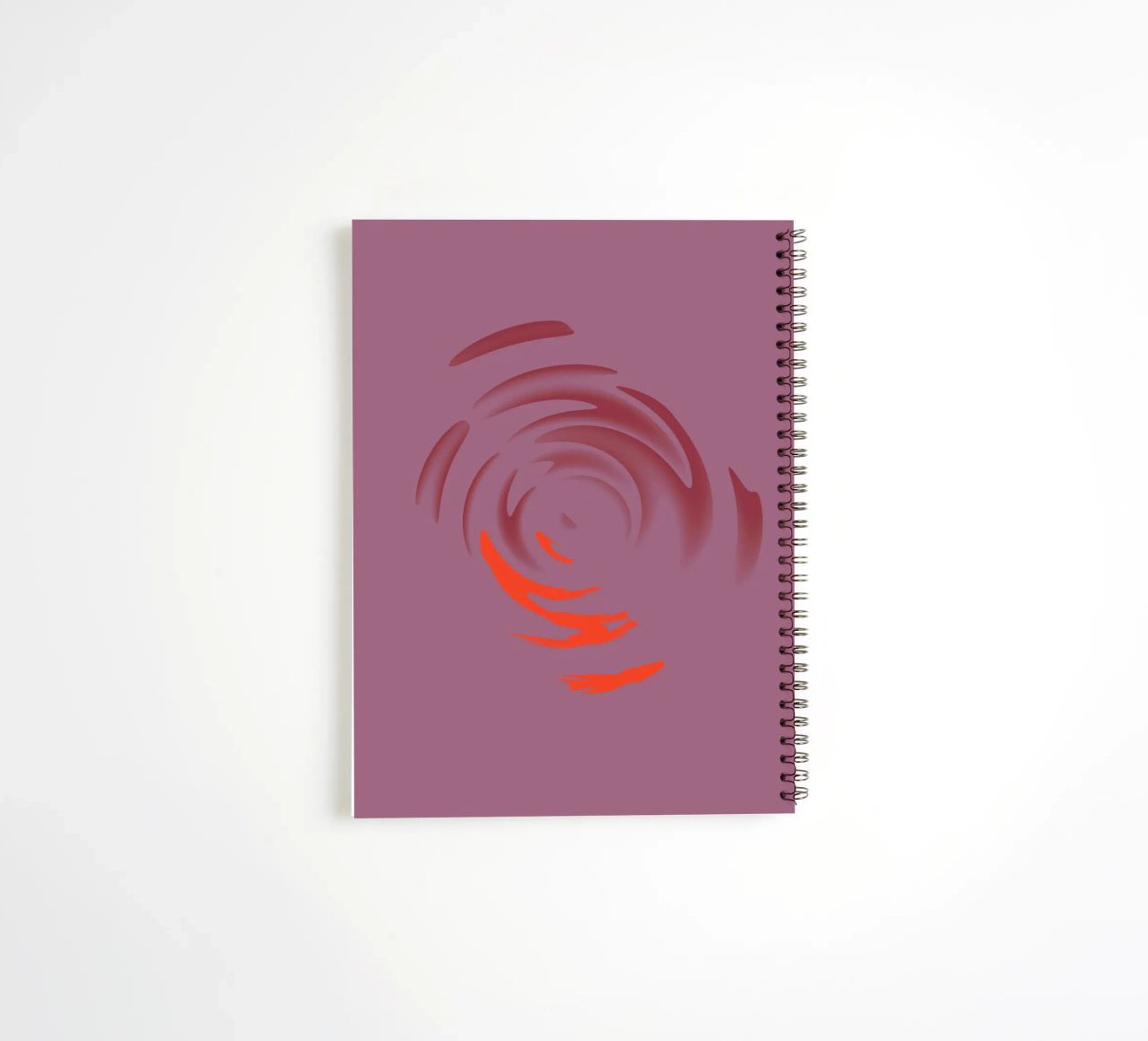 Modello di cerchio rotondo rosa dinamico astratto diario ad anelli da Something for you