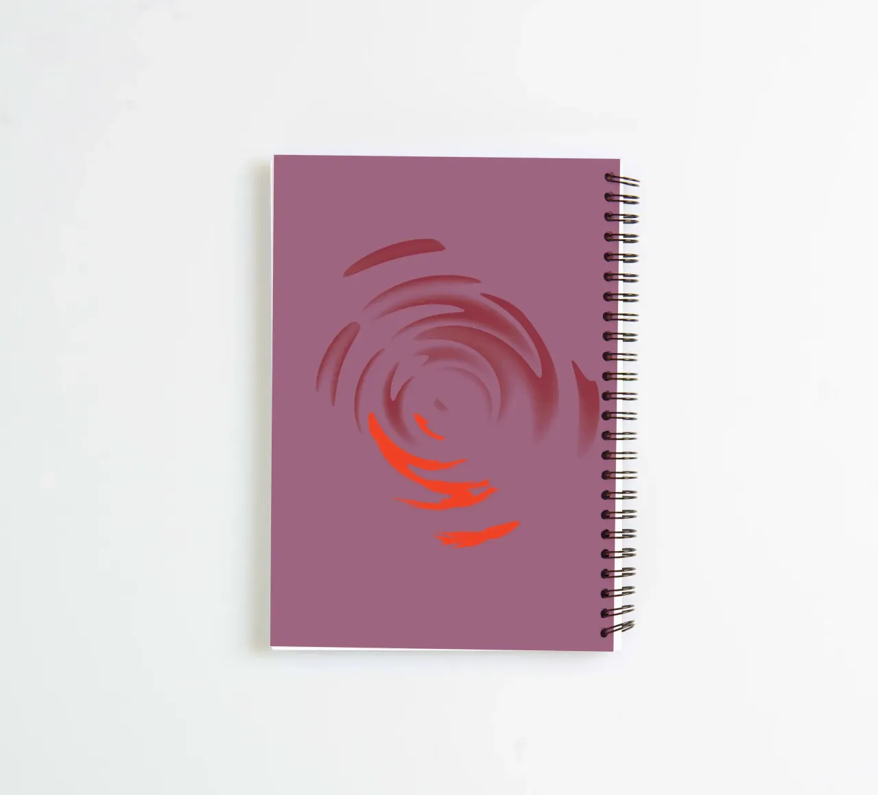 Abstraktes dynamisches pinkes rundes Kreis Muster Ringbuch von Something for you
