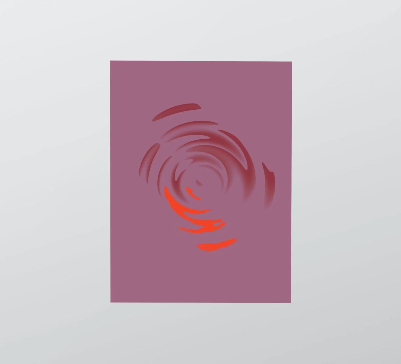 Modello di cerchio rotondo rosa dinamico astratto adesivo da Something for you