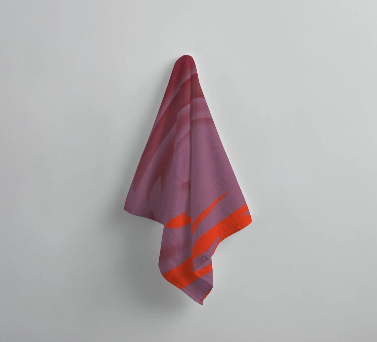 Abstract dynamic pink round circle pattern towel by Something for you