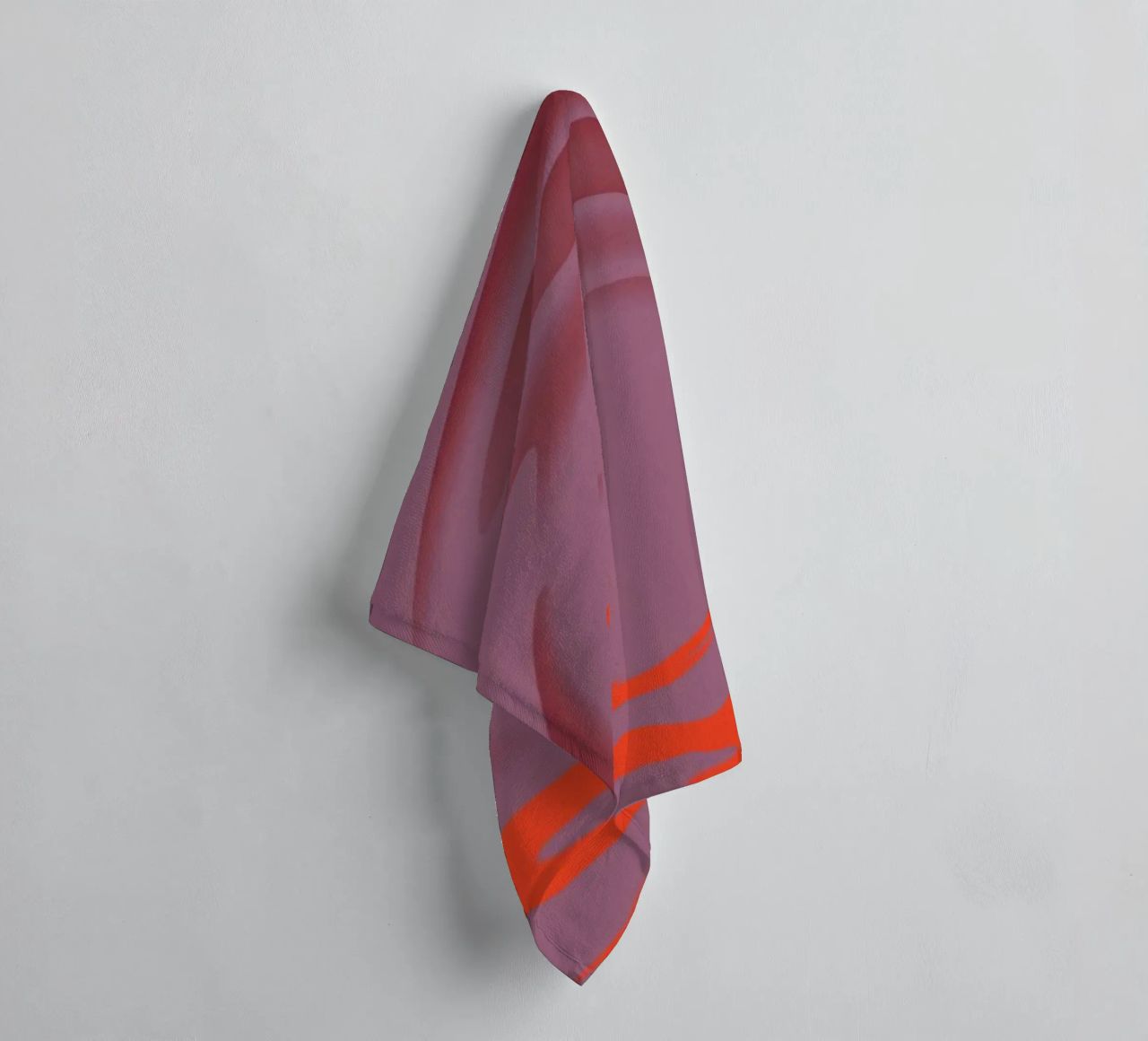 Abstract dynamic pink round circle pattern towel by Something for you