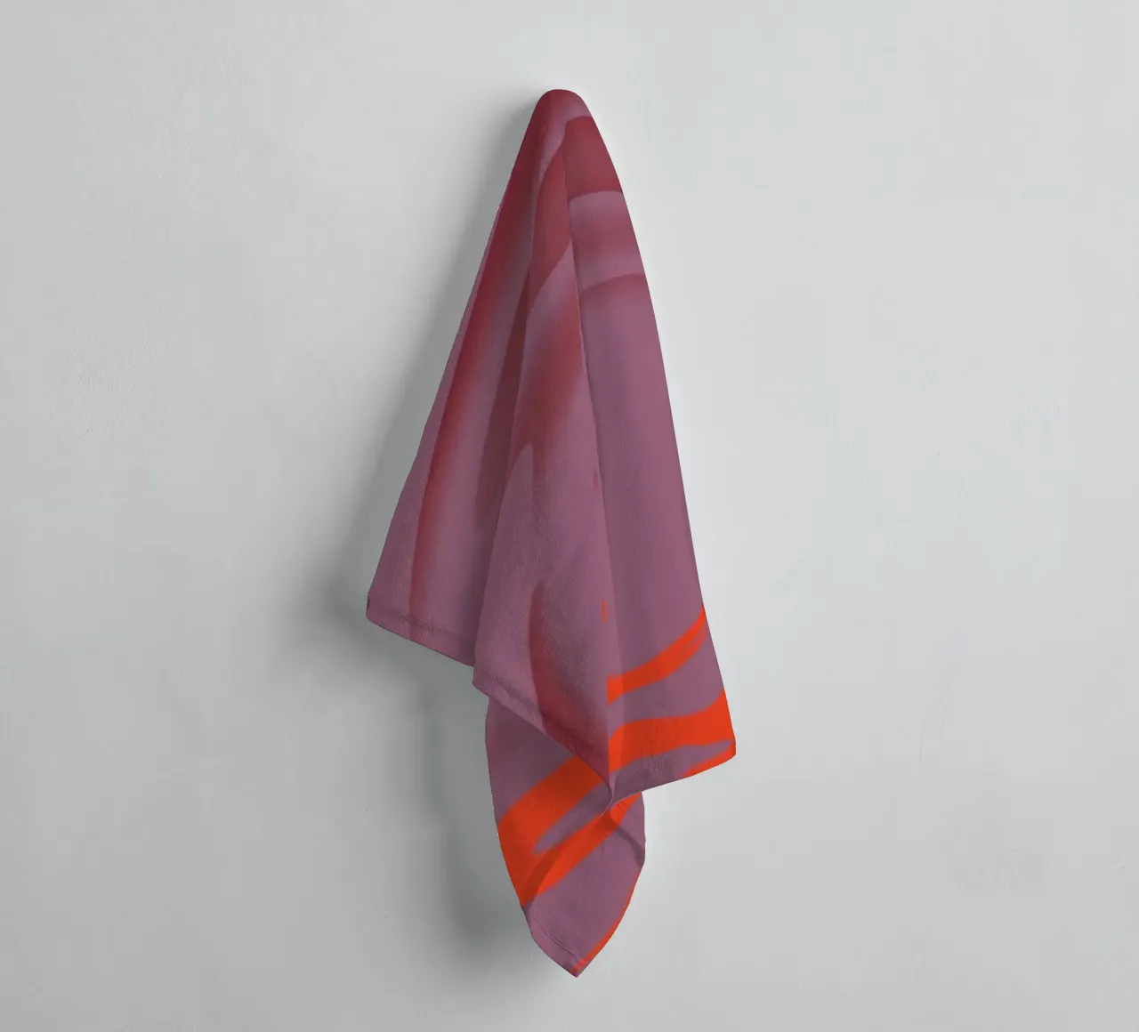 Abstract dynamic pink round circle pattern towel by Something for you