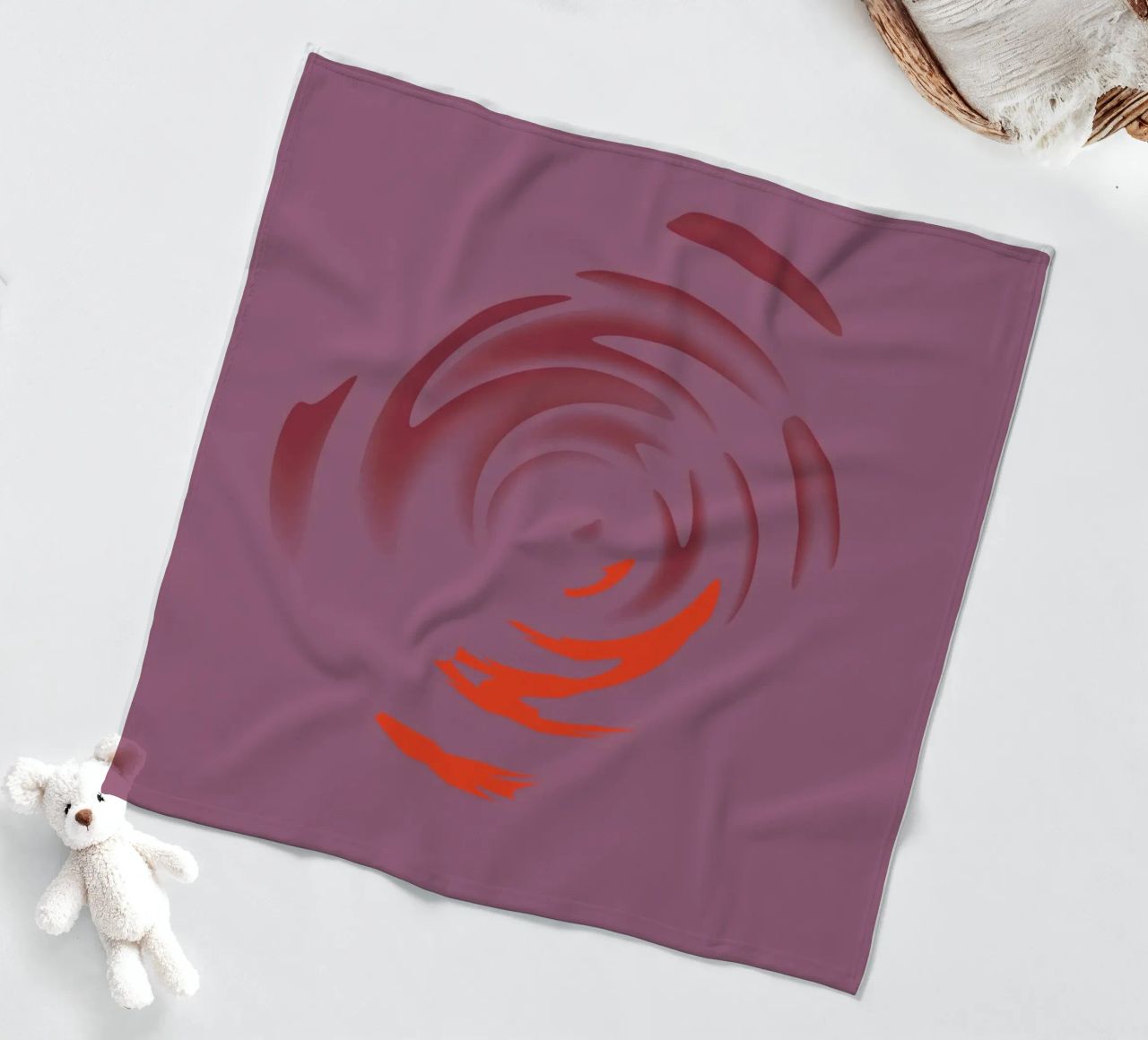 Abstraktes dynamisches pinkes rundes Kreis Muster Fleecedecke von Something for you