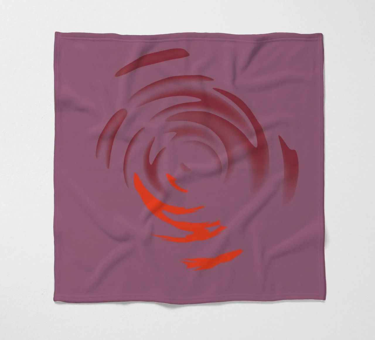 Abstraktes dynamisches pinkes rundes Kreis Muster Fleecedecke von Something for you