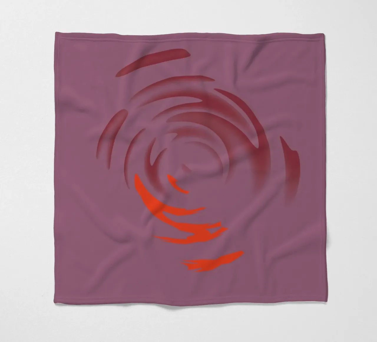 Abstract dynamic pink round circle pattern fleece blanket by Something for you