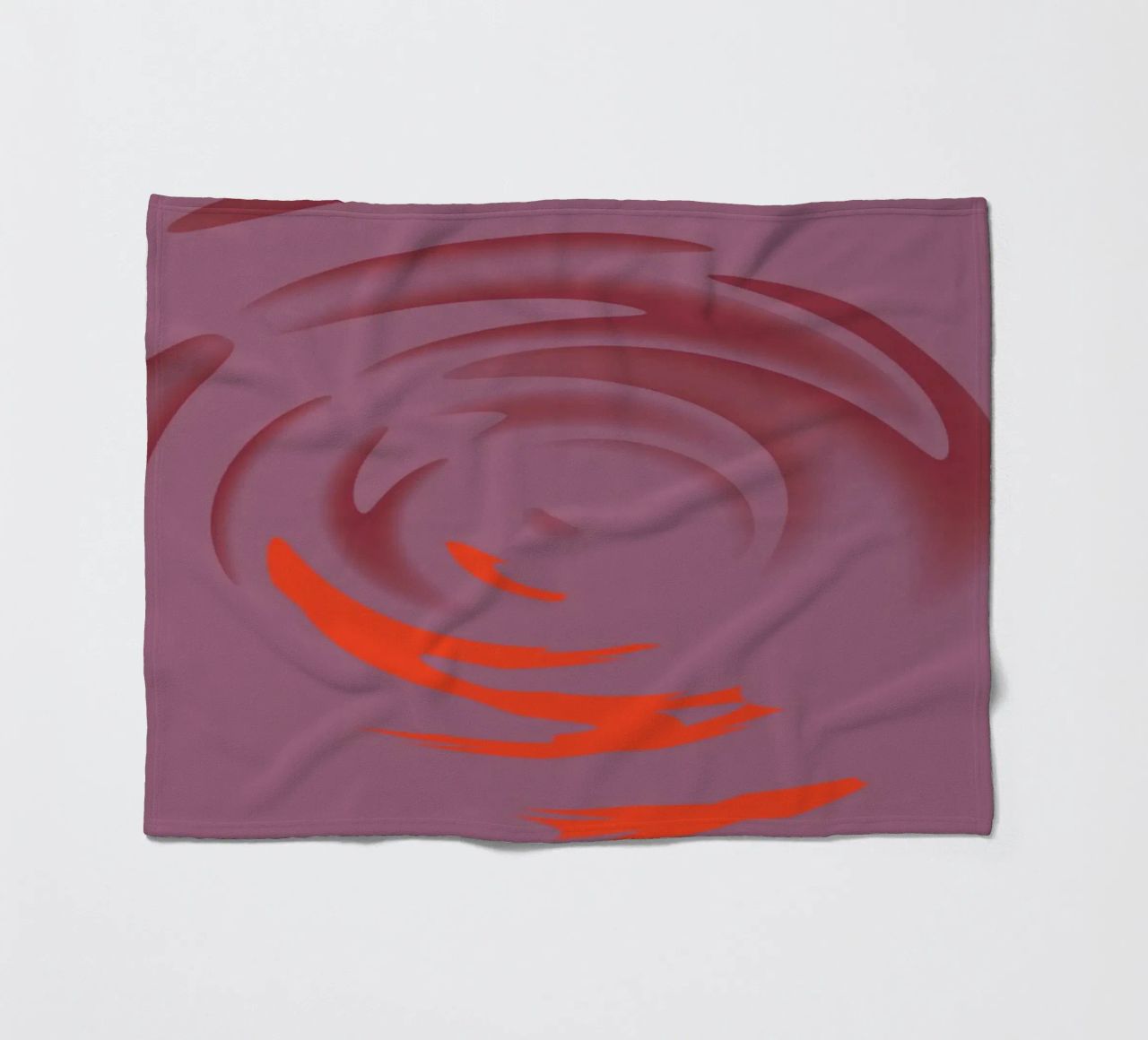 Abstraktes dynamisches pinkes rundes Kreis Muster Fleecedecke von Something for you