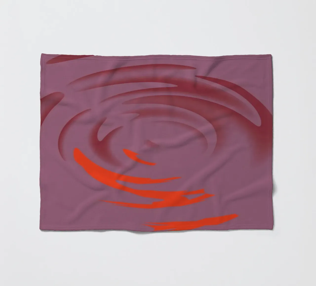 Abstract dynamic pink round circle pattern fleece blanket by Something for you
