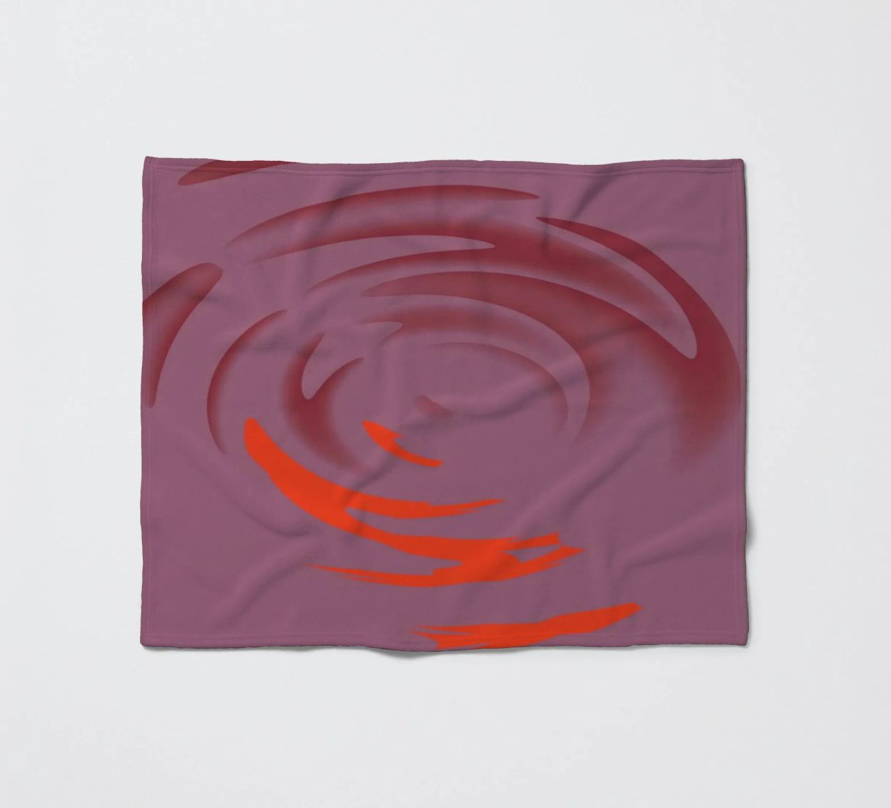 Abstraktes dynamisches pinkes rundes Kreis Muster Fleecedecke von Something for you