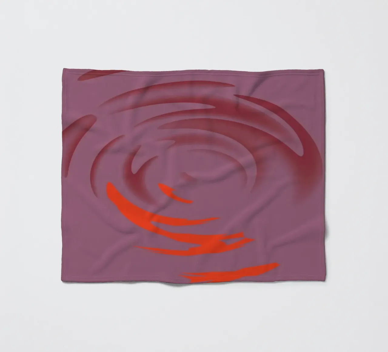 Abstract dynamic pink round circle pattern fleece blanket by Something for you
