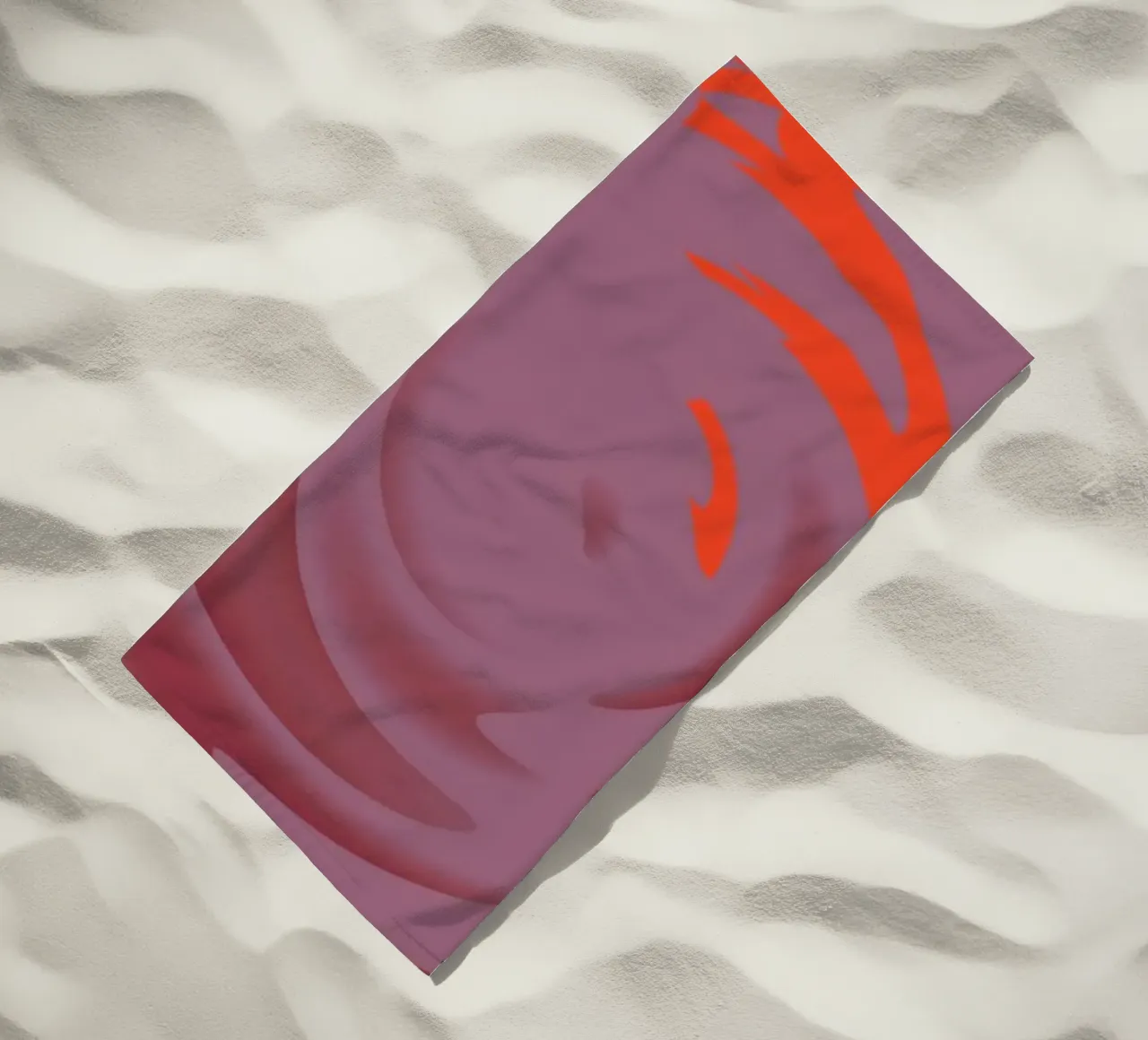 Abstraktes dynamisches pinkes rundes Kreis Muster Strandtuch von Something for you
