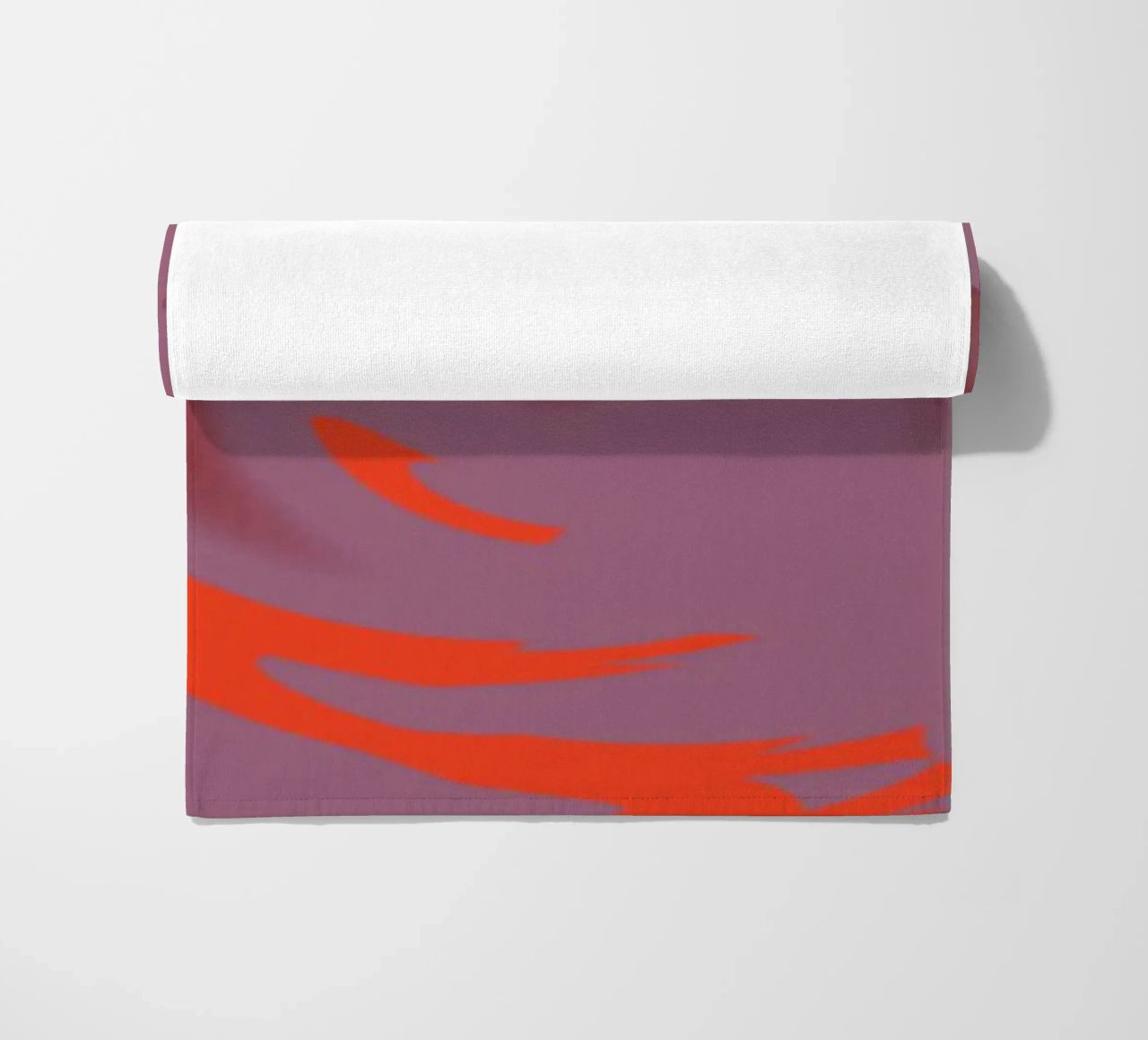 Abstract dynamic pink round circle pattern beach towel by Something for you