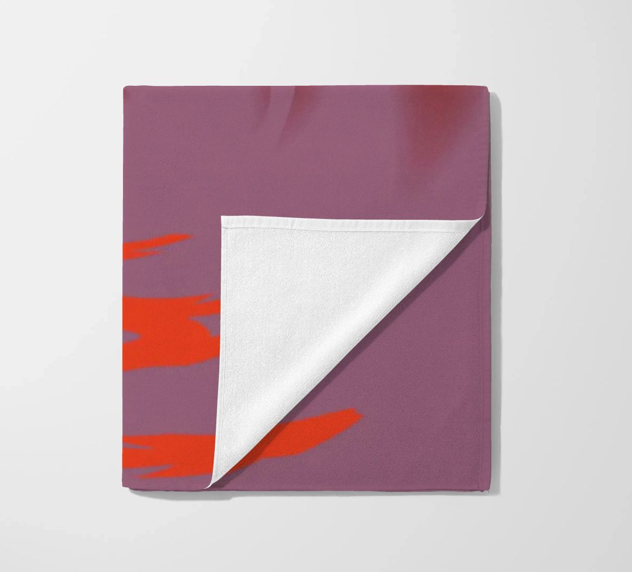 Abstract dynamic pink round circle pattern beach towel by Something for you
