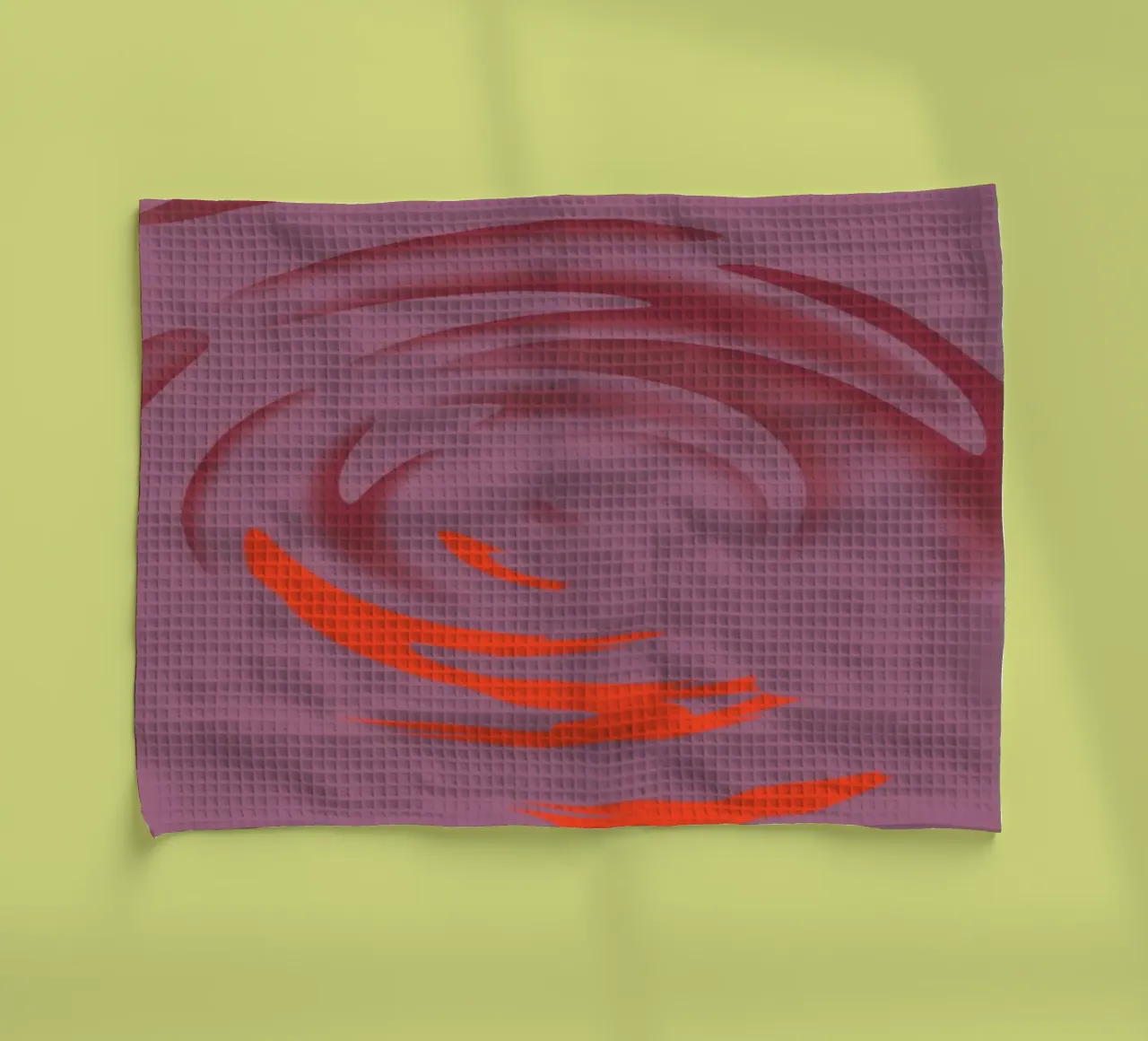 Abstract dynamic pink round circle pattern tea towel by Something for you