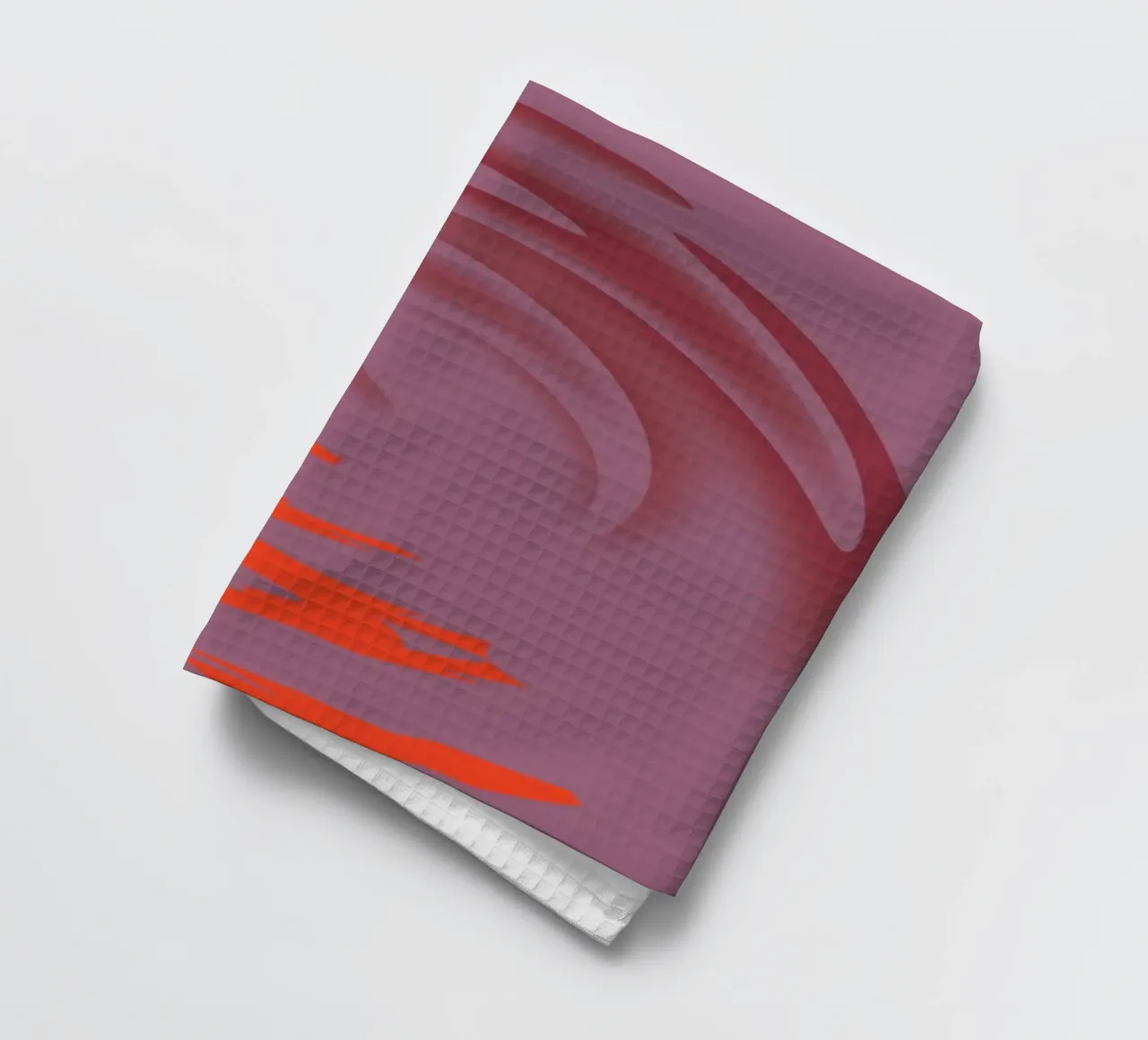 Abstract dynamic pink round circle pattern tea towel by Something for you