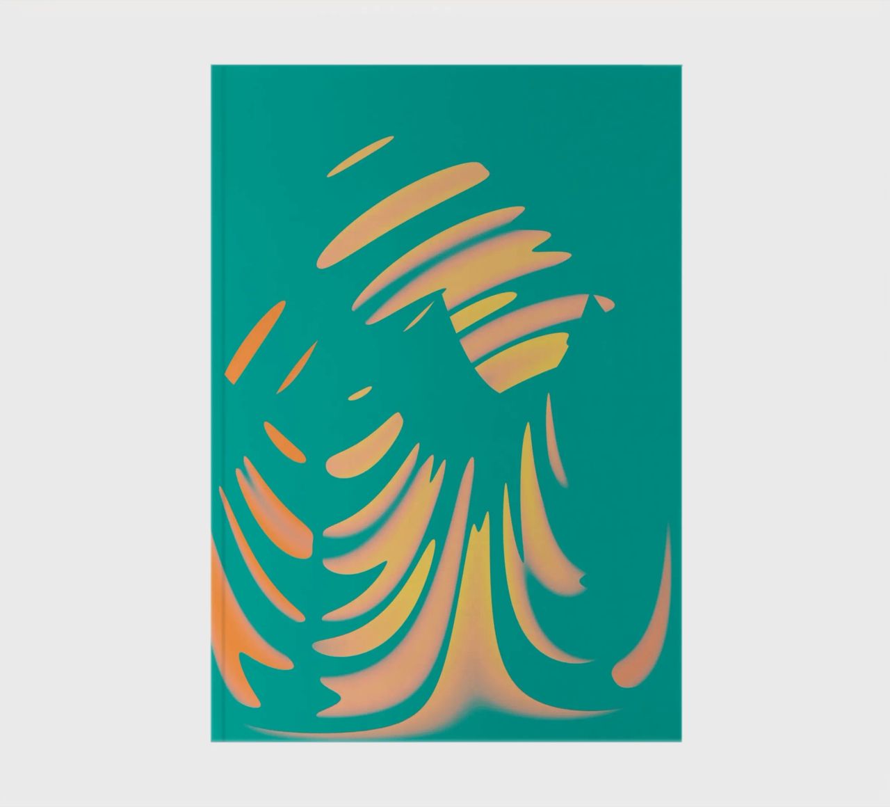 Abstract dynamic pastel-coloured wave pattern notebook by Something for you