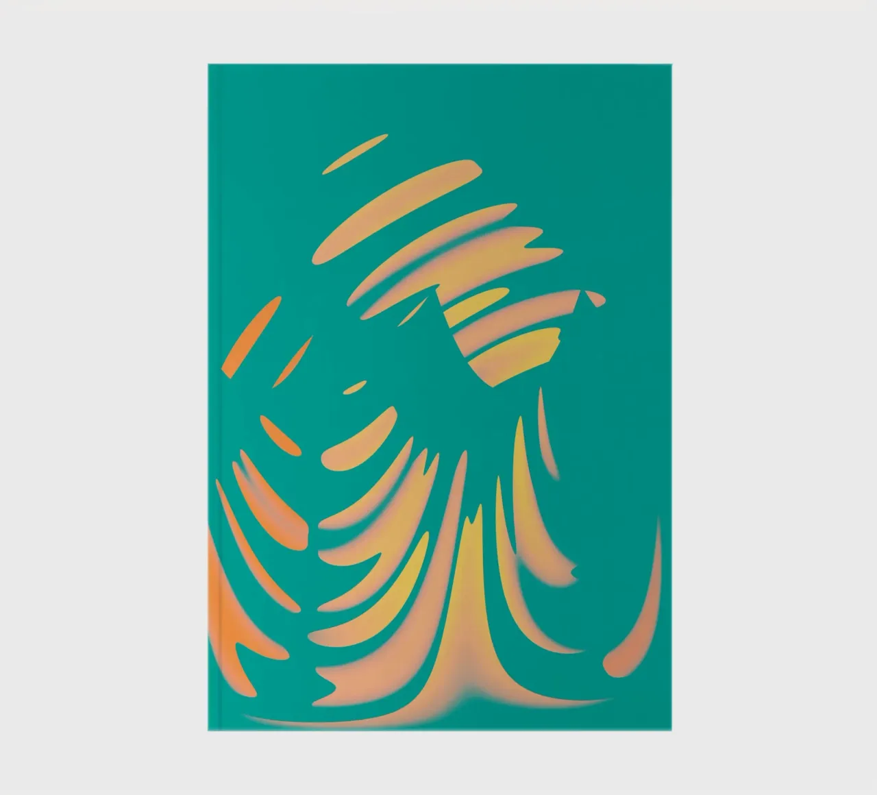 Abstraktes dynamisches pastellfarbenes Wellen Muster Notizbuch von Something for you