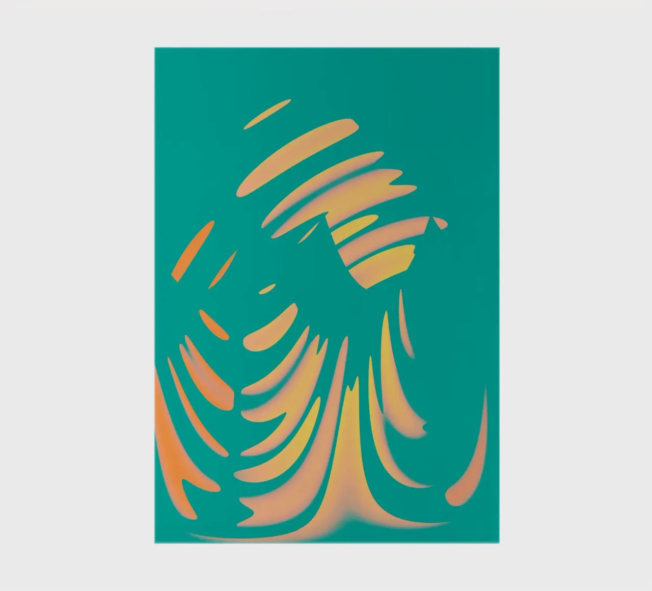 Abstraktes dynamisches pastellfarbenes Wellen Muster Notizbuch von Something for you