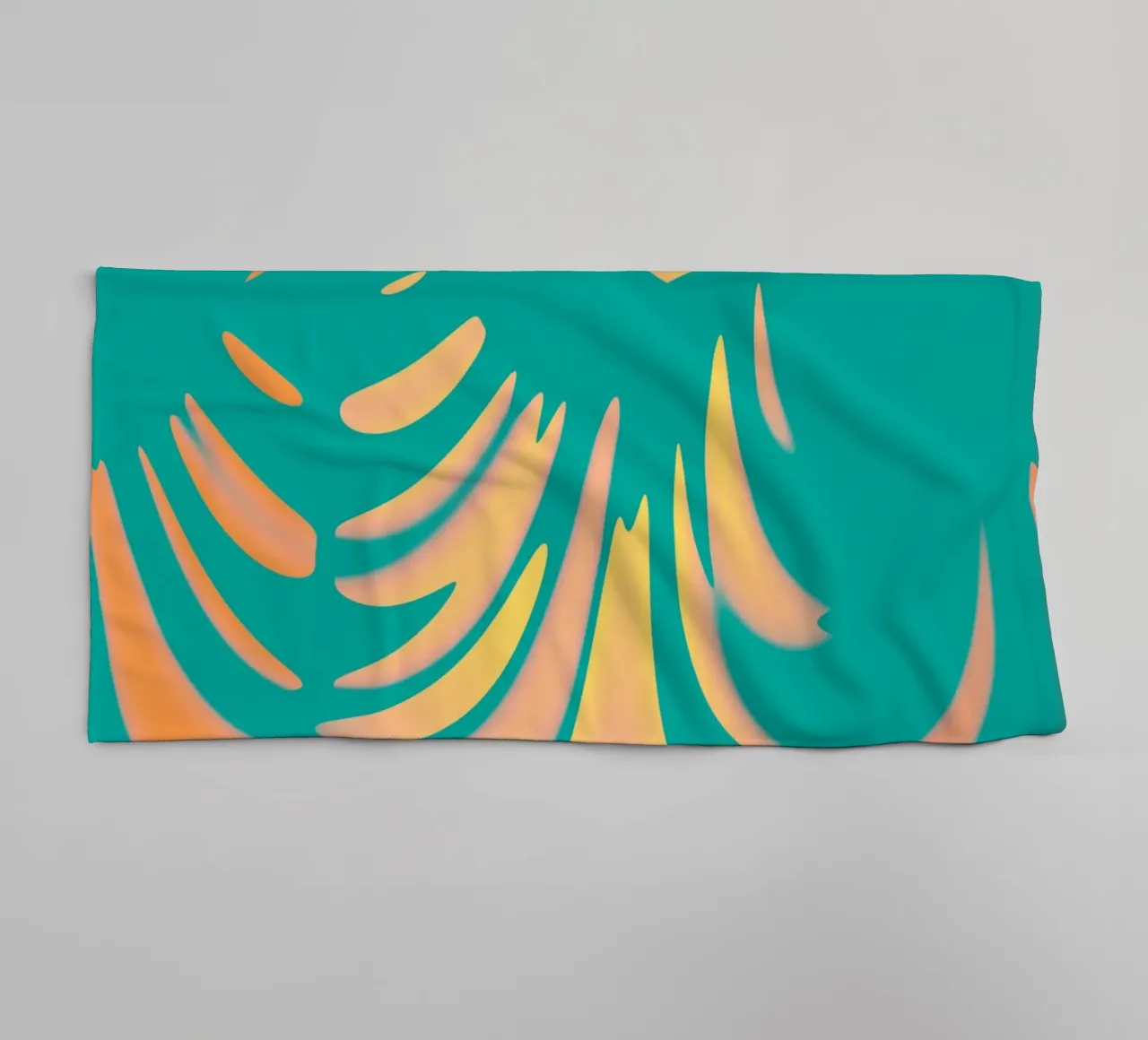 Motif abstrait dynamique de vagues pastel serviette de bain de Something for you