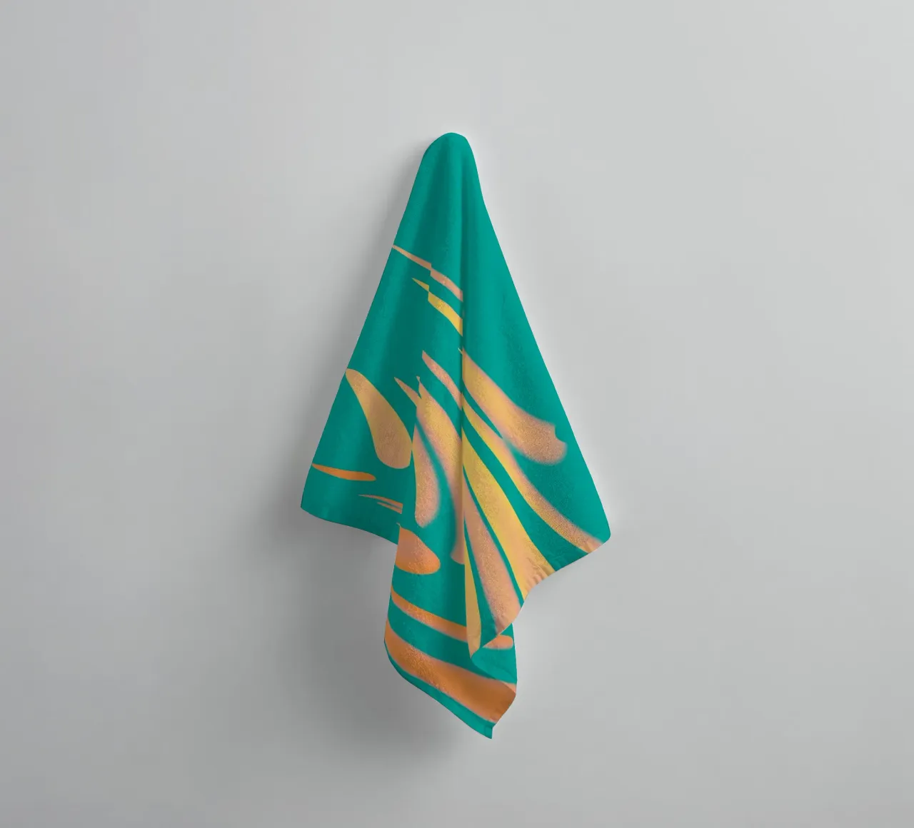 Motif abstrait dynamique de vagues pastel serviette de bain de Something for you