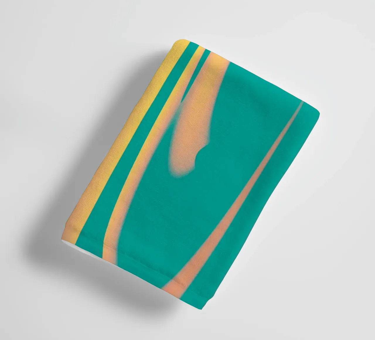 Motif abstrait dynamique de vagues pastel serviette de bain de Something for you