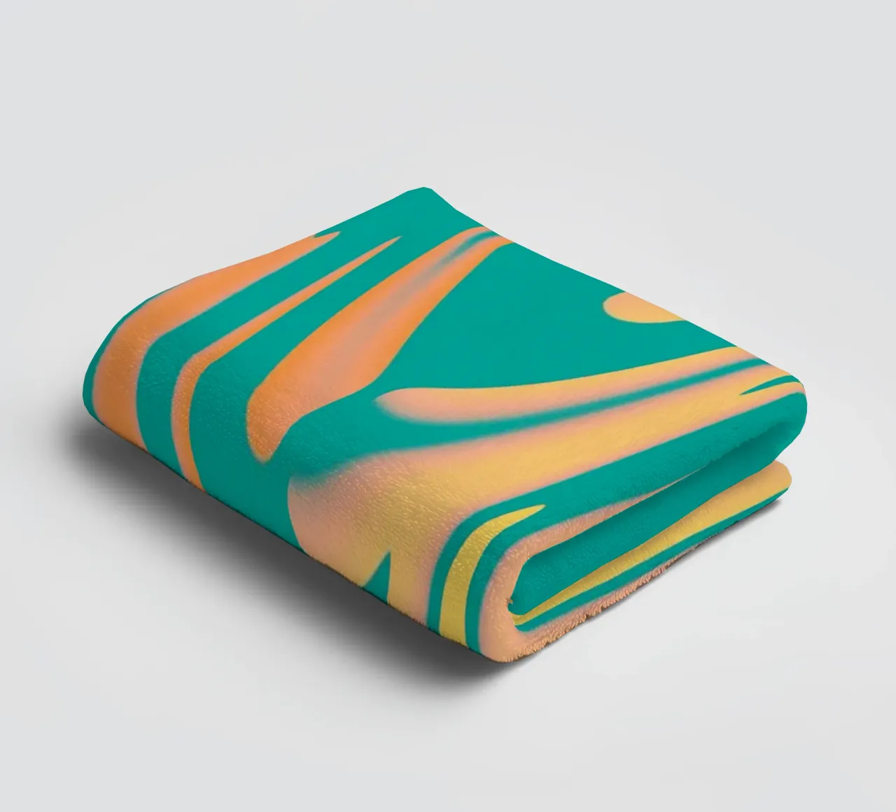 Motif abstrait dynamique de vagues pastel serviette de bain de Something for you