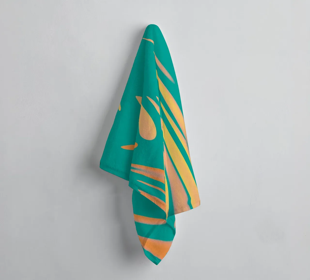 Motif abstrait dynamique de vagues pastel serviette de bain de Something for you