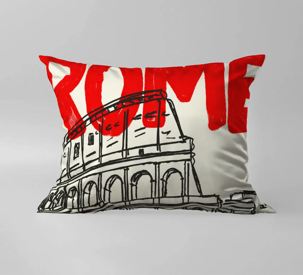 Roman Red & Ruins cuscino da MOOODZART