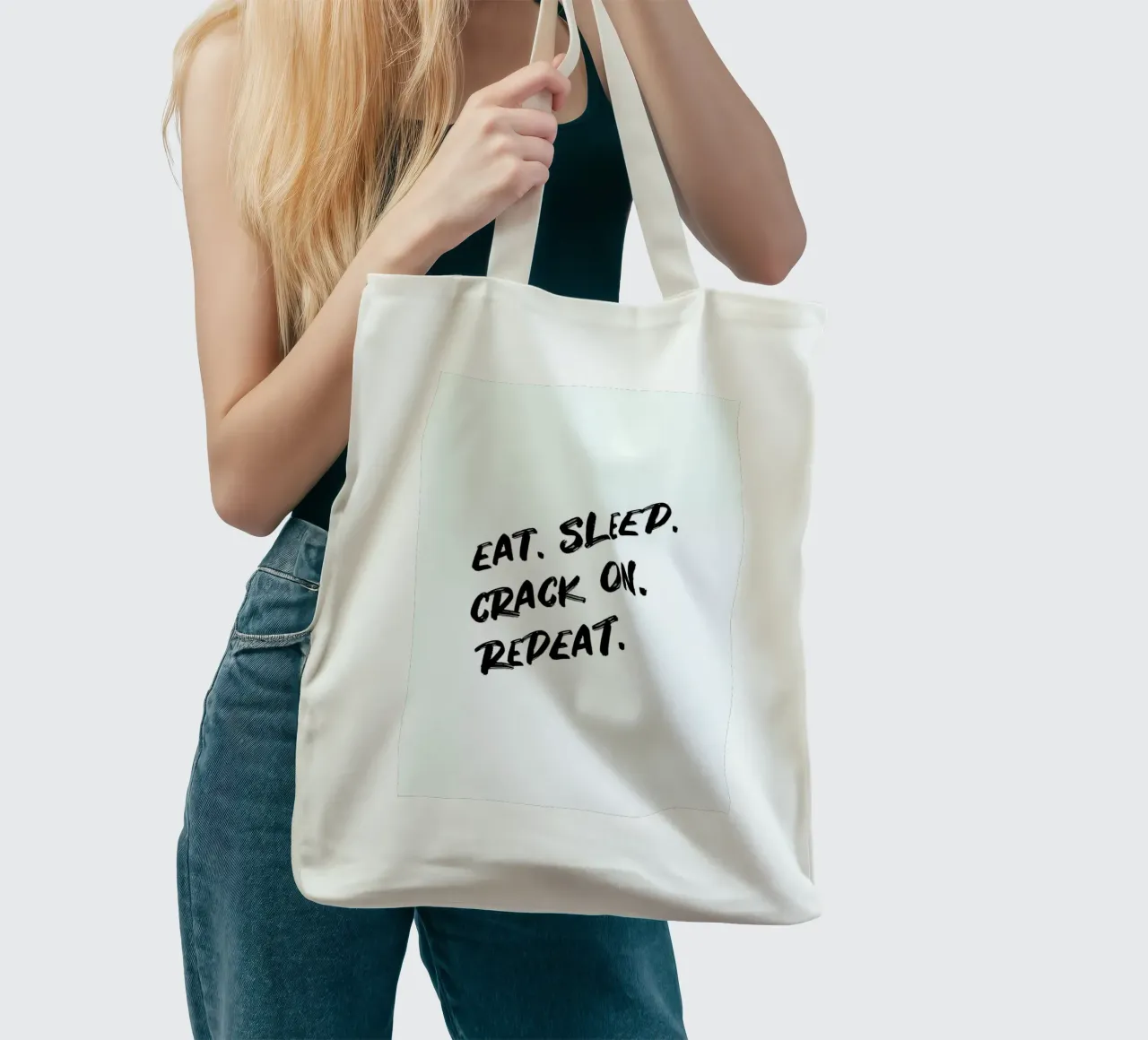 Crack On borsa in juta da daylight design studio