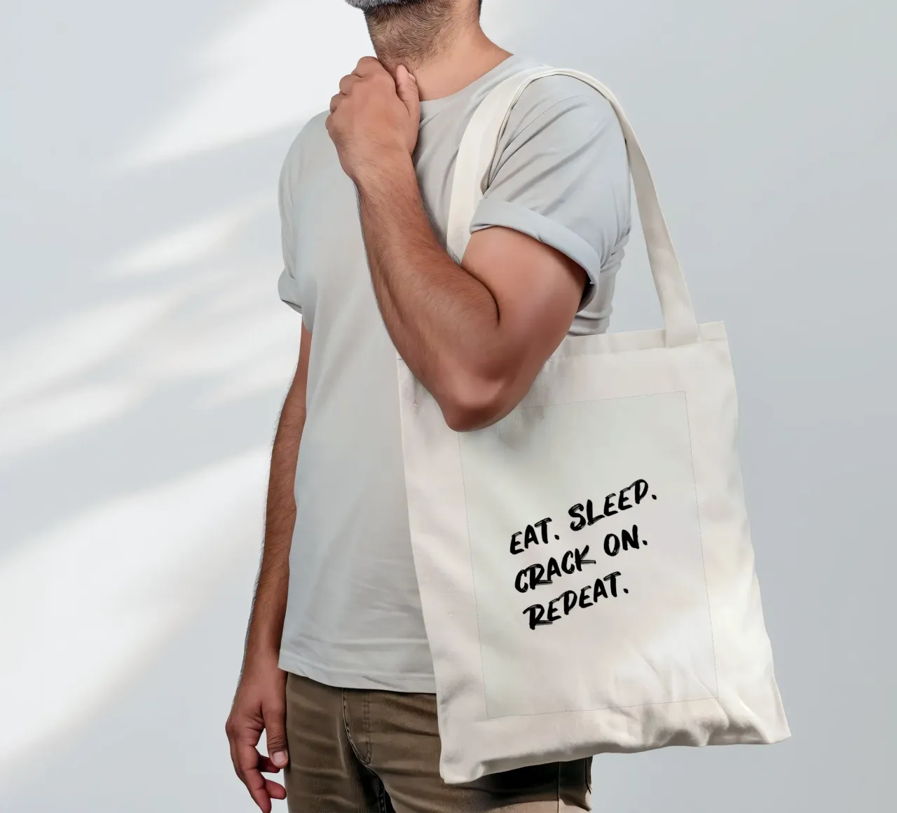 Crack On borsa in juta da daylight design studio