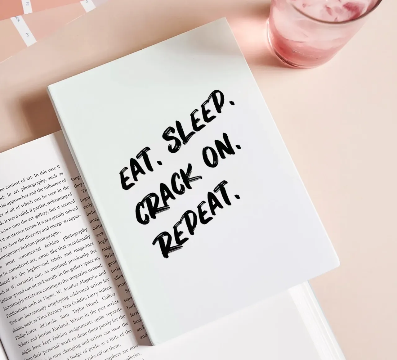 Crack On notebook by daylight design studio
