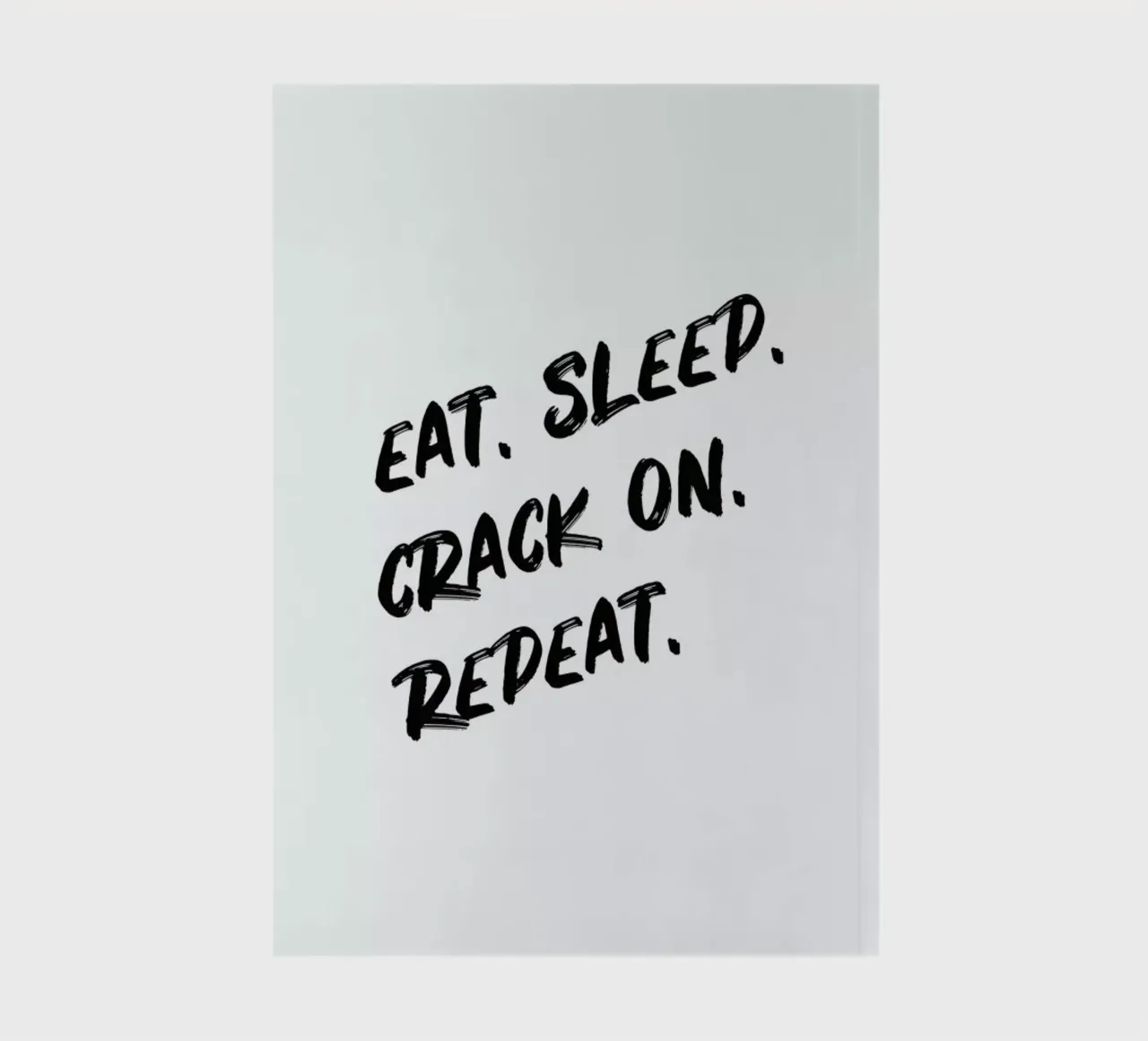 Crack On notebook by daylight design studio