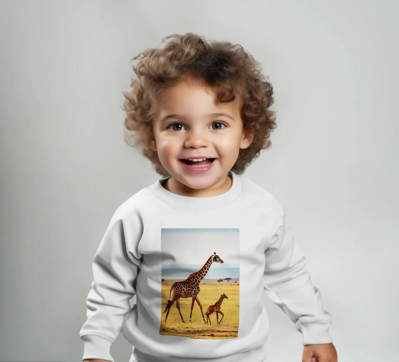 cucciolo di giraffa e mamma felpa neonato da syabiqo
