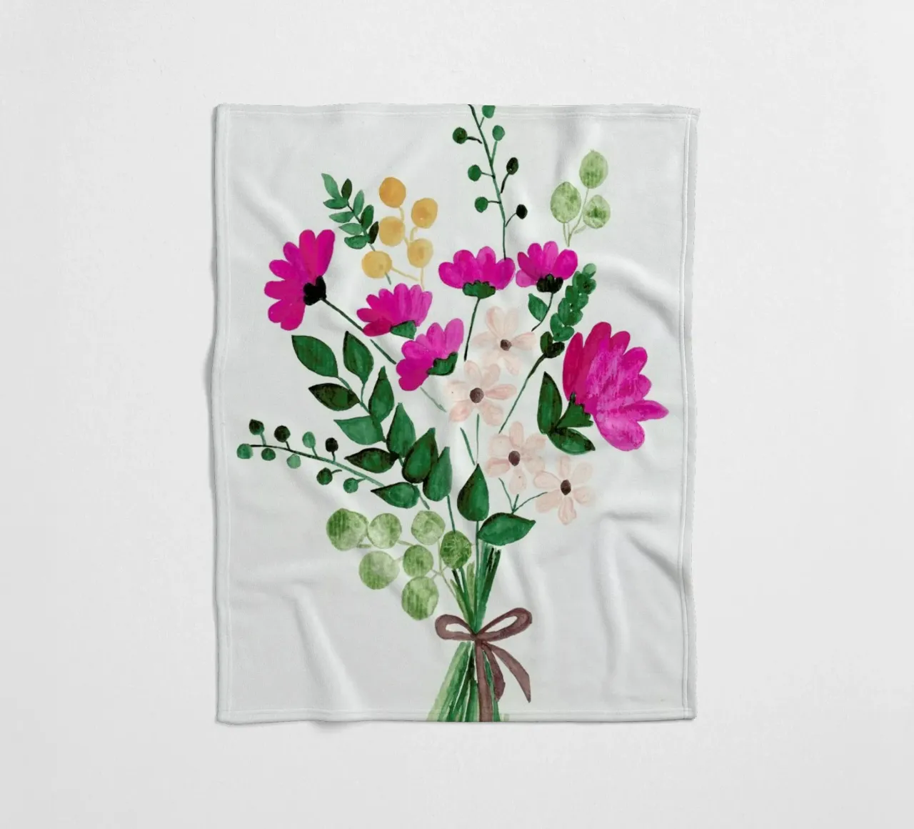 Bouquet fleece blanket by Nathys_illustration
