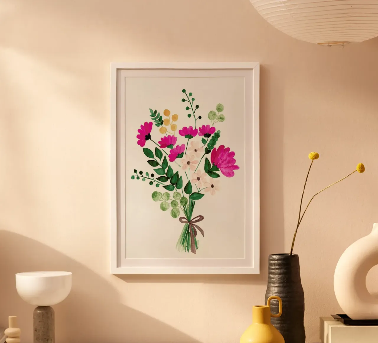 Bouquet poster con telaio in alluminio da Nathys_illustration
