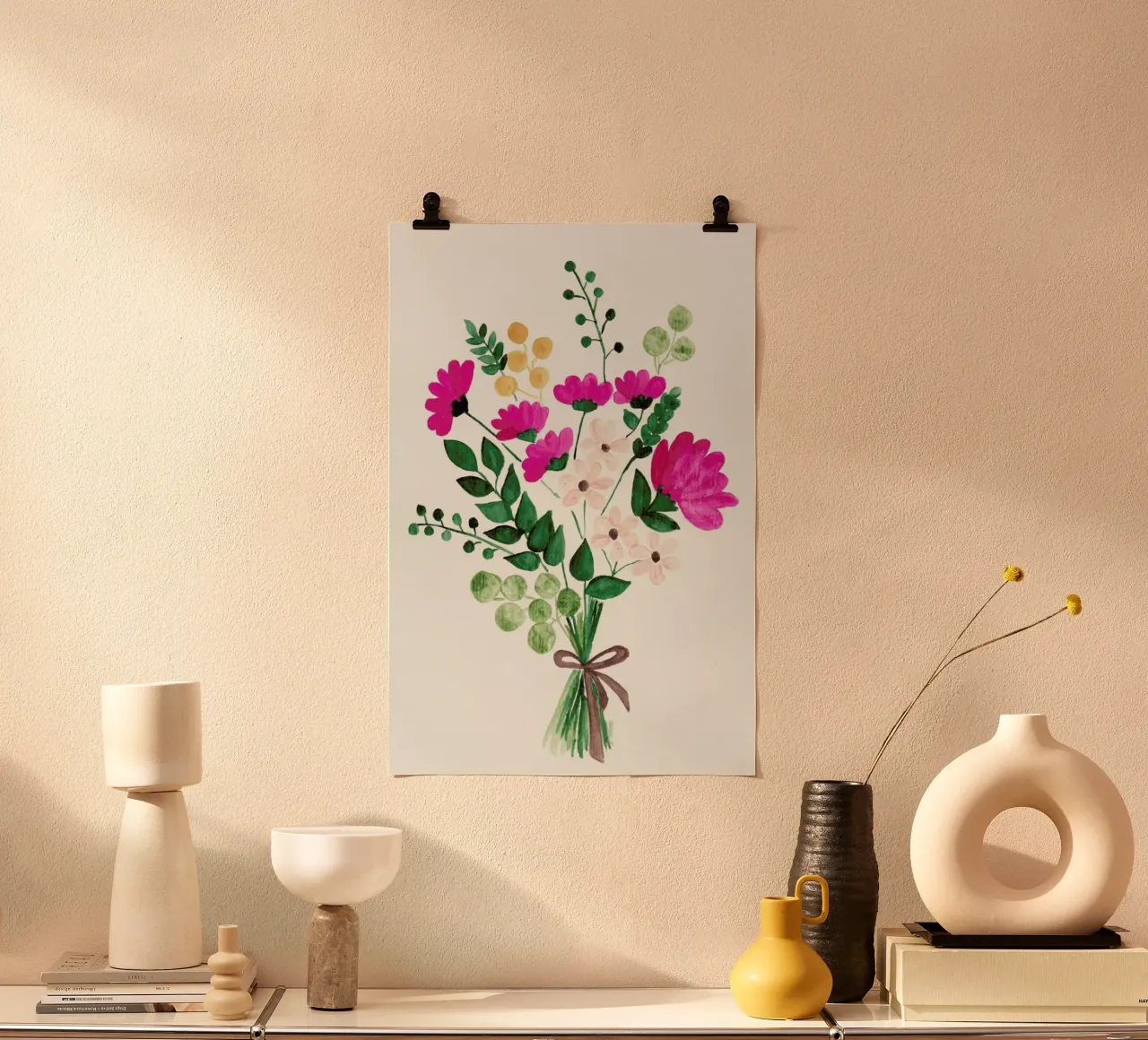 Bouquet poster con telaio in alluminio da Nathys_illustration