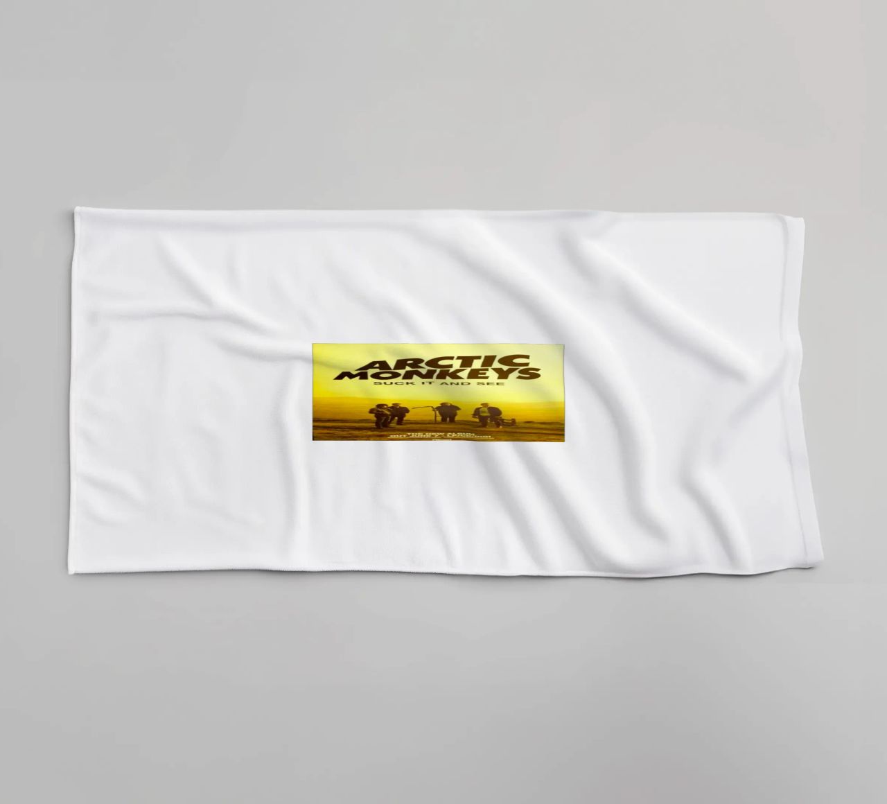 Suck It and See Flayer Artic Monkeys towel by Music Life