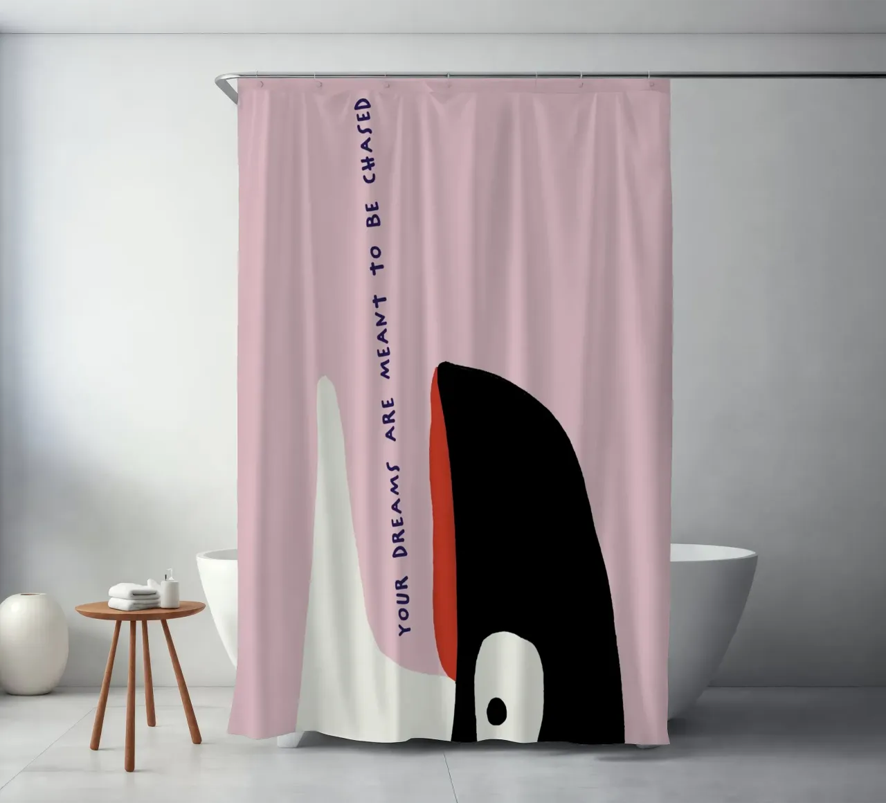 your dreams are meant to be chased rideau de douche de thesoulhugclub