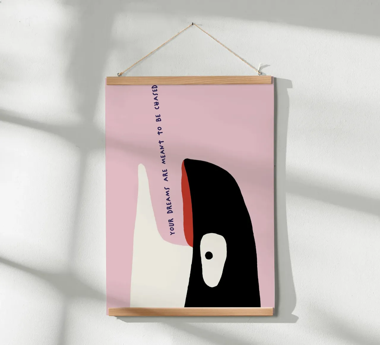 your dreams are meant to be chased poster con telaio in plastica da thesoulhugclub