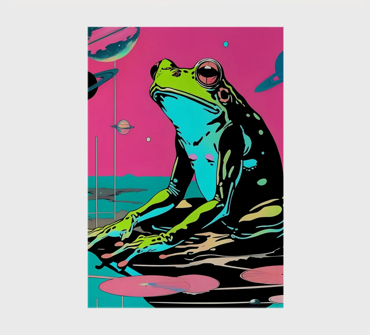 Frog_Style_D_1 notebook by Tierisch bunt by LK