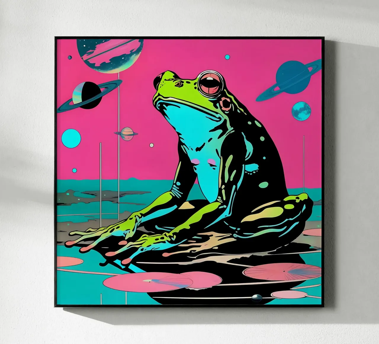 Frog_Style_D_1 acrylic glass by Tierisch bunt by LK