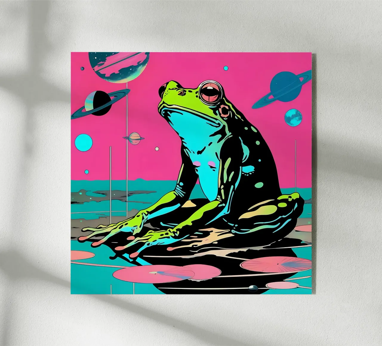 Frog_Style_D_1 acrylic glass by Tierisch bunt by LK