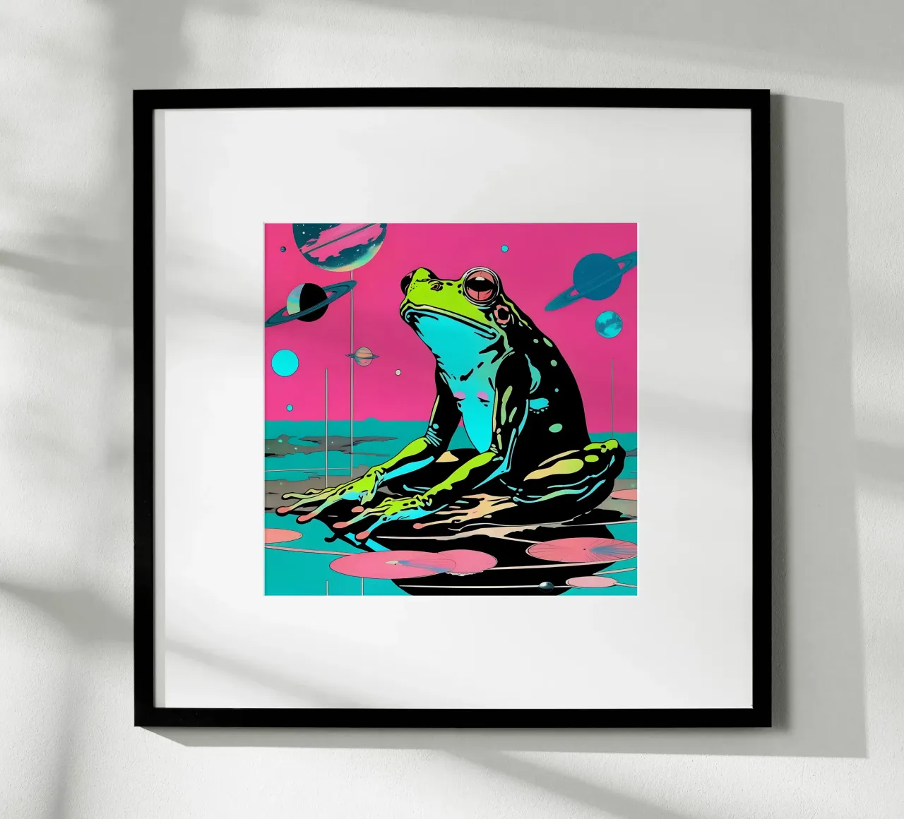 Frog_Style_D_1 poster by Tierisch bunt by LK