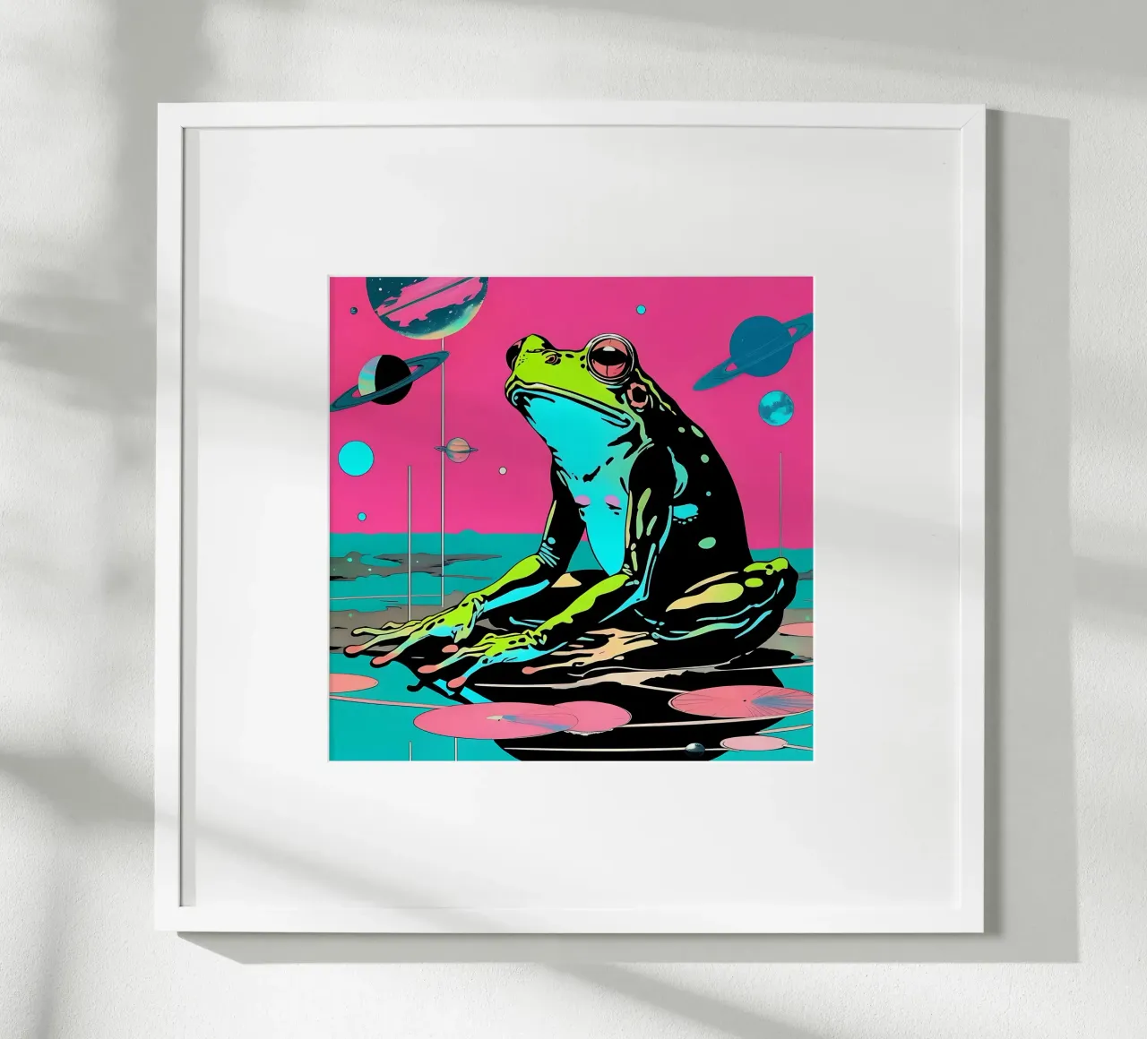 Frog_Style_D_1 poster by Tierisch bunt by LK