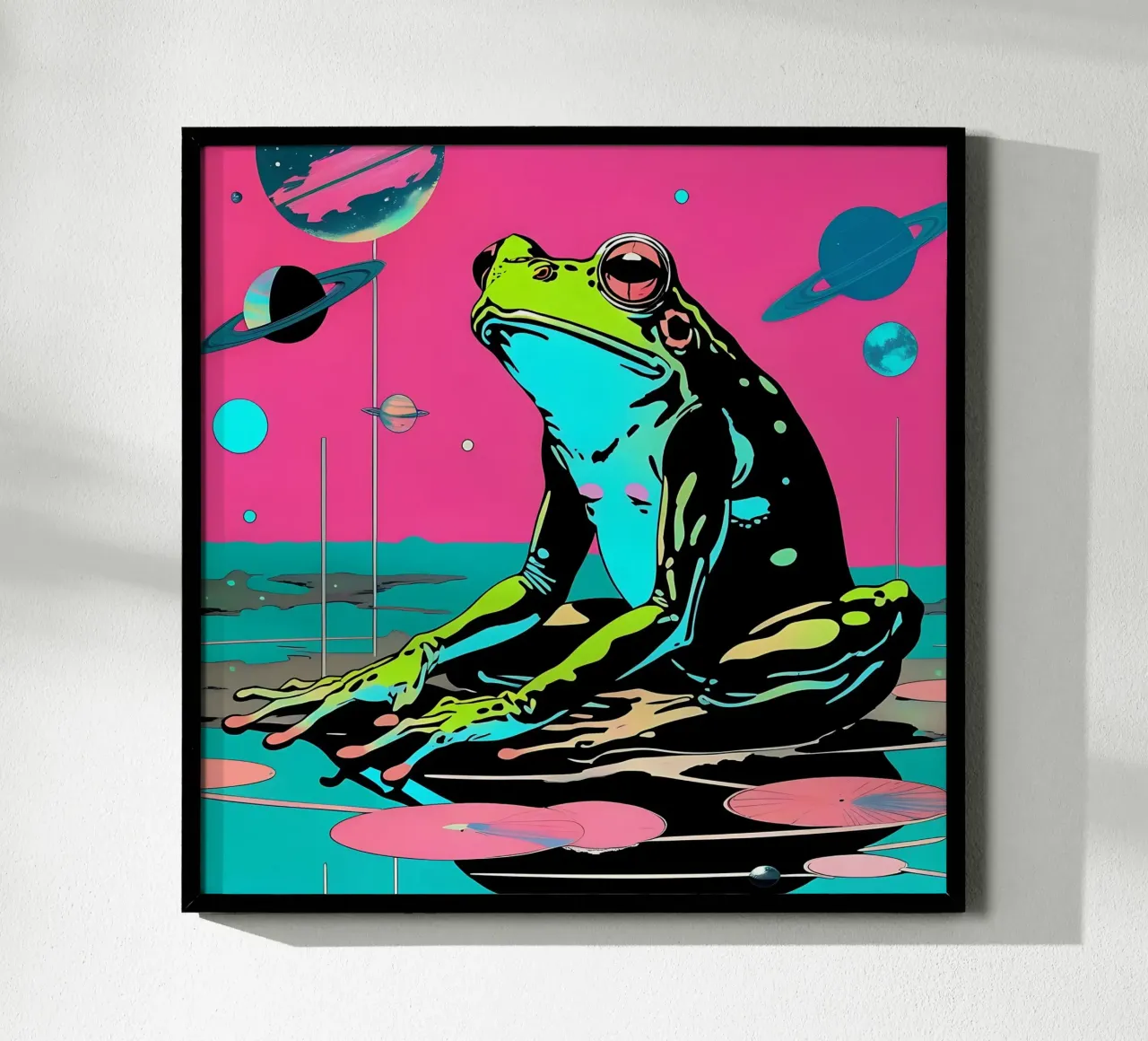 Frog_Style_D_1 poster by Tierisch bunt by LK